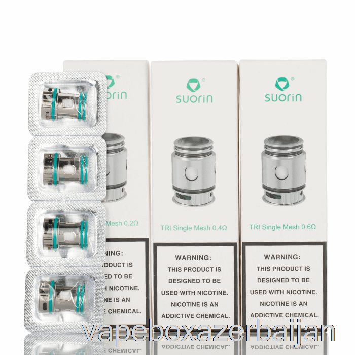 E-Juice Vape Suorin TRI Replacement Coils 0.2ohm TRI Triple Mesh Coils